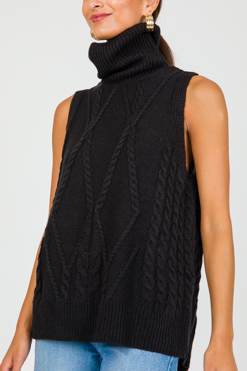 Ginger Sweater Vest, Black