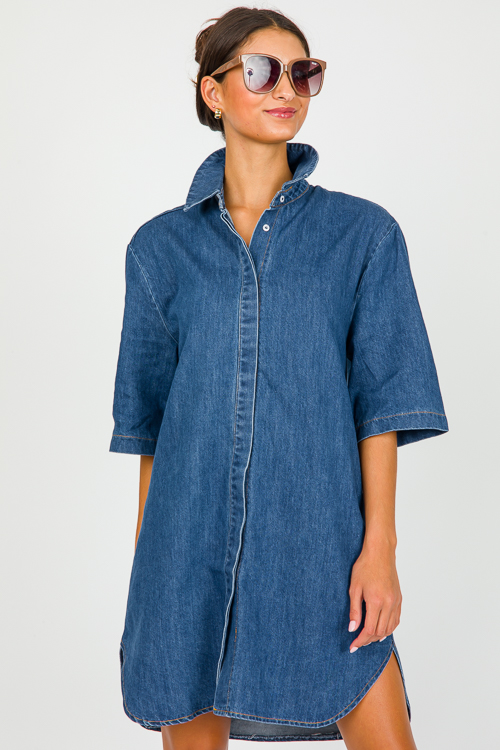 Classic Denim Shirt Dress