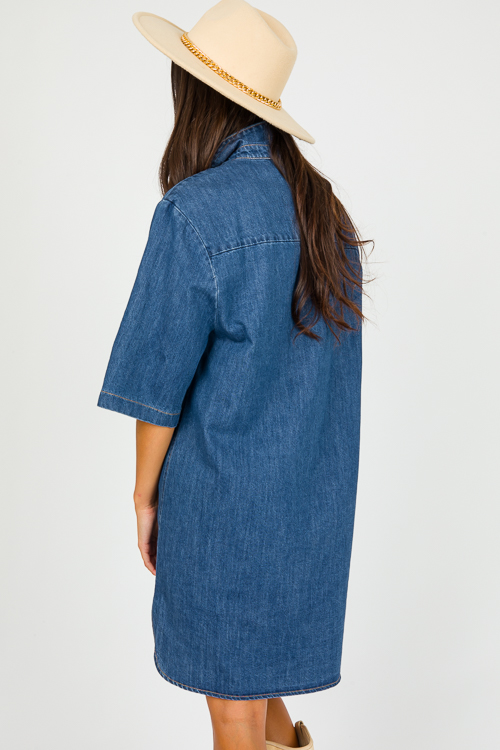 Classic Denim Shirt Dress