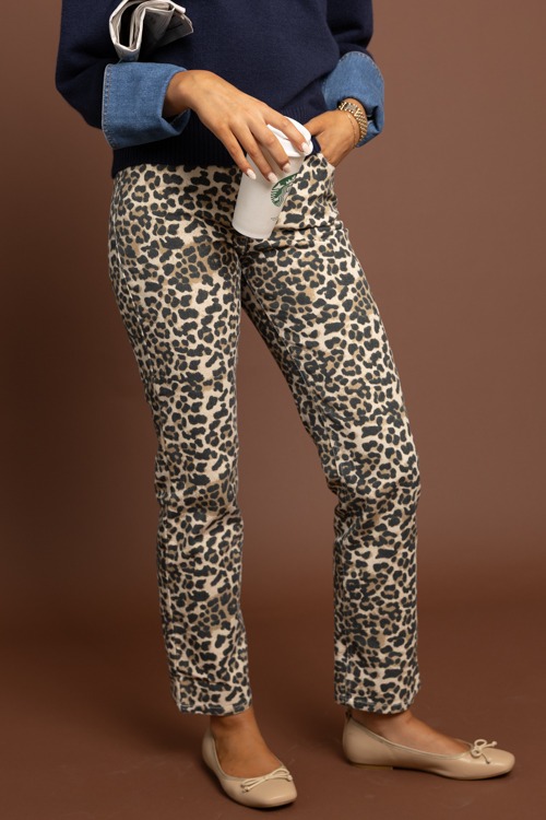 Helen Leopard Print Jeans