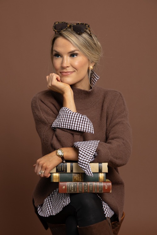 Tia Mock Neck Sweater, Choco Brown - 1002-182h.jpg