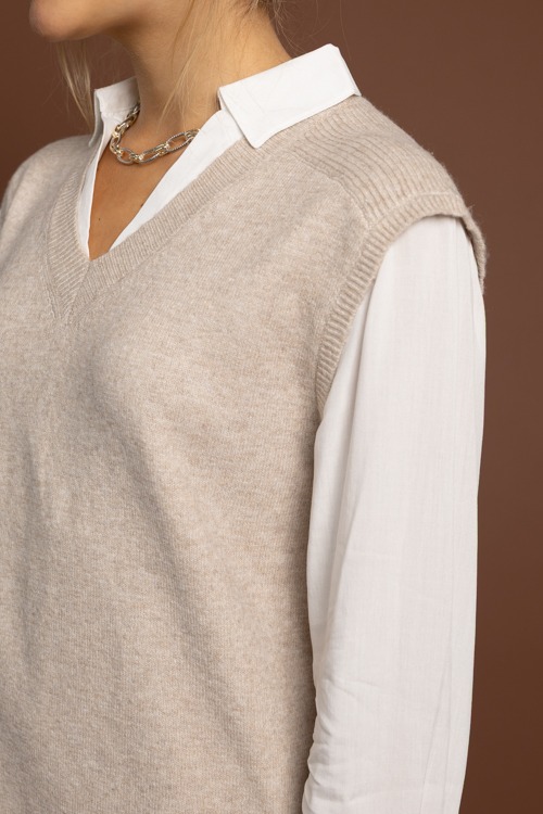 The Layered Look Dress, Beige/Cream - 1002-246.jpg