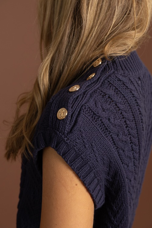 Button Shoulder Sweater Vest, Navy - 1002-258h.jpg