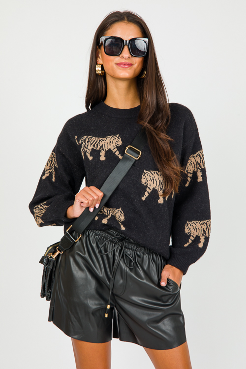 Tiger Sweater, Black