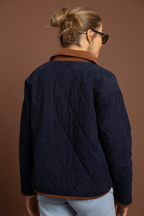 Two-Tone Corded Jacket, Navy - 1002-349.jpg