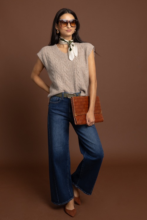 Warner Sweater Vest, Mocha