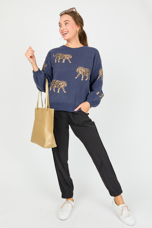 Tiger Sweater, Navy