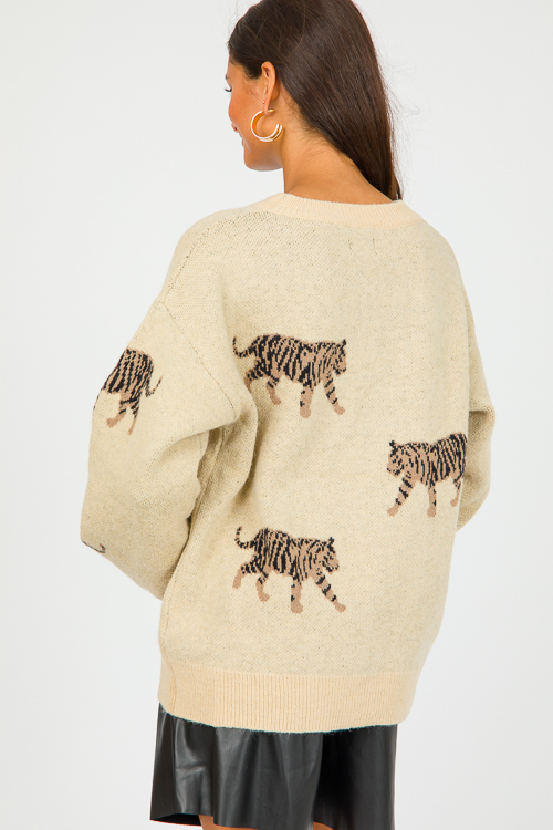 Tiger Sweater, Oatmeal