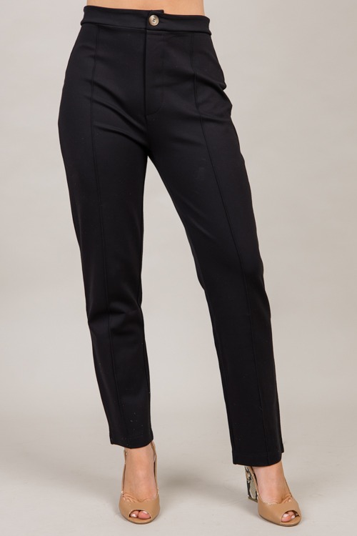 Ponte Straight Leg Pants, Black - 1002-79p.jpg