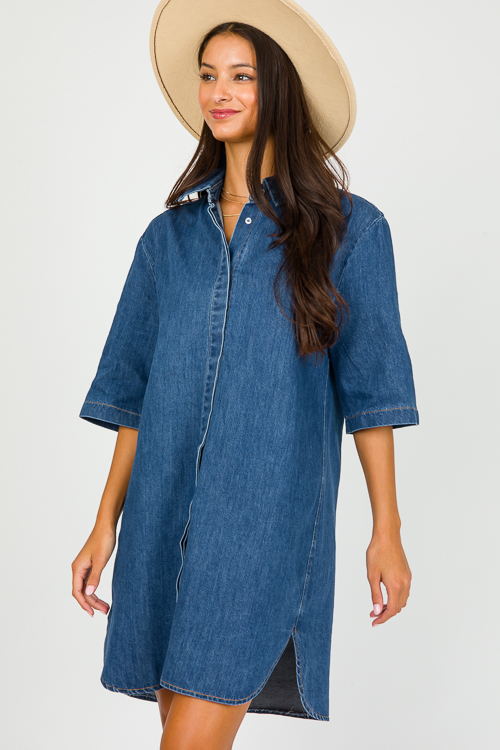 Classic Denim Shirt Dress