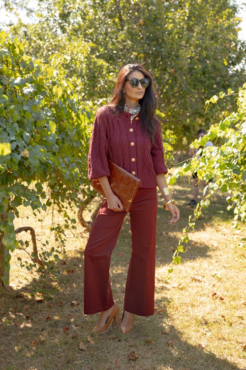Gwyneth Pants, Burgundy