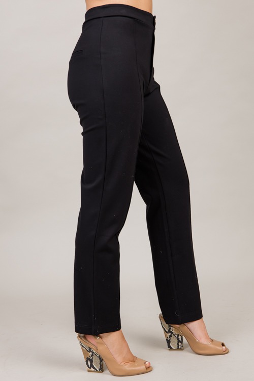 Ponte Straight Leg Pants, Black - 1002-86.jpg