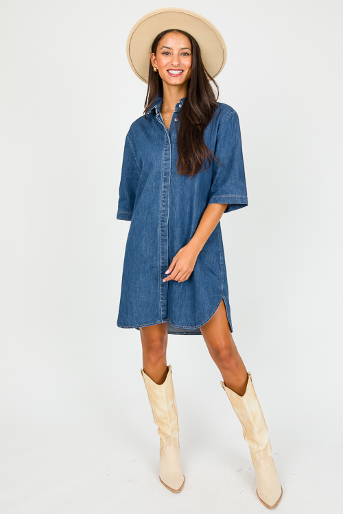 Classic Denim Shirt Dress