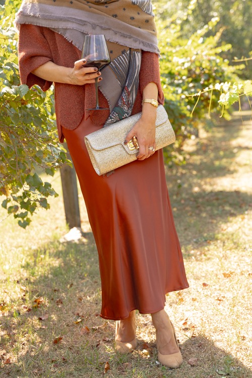 Sienna Satin Maxi Skirt