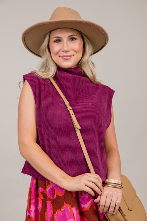 Sleeveless Mock Neck Top, Plum - 1004-51.jpg