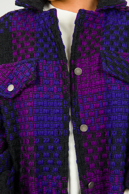 Check Jacket, Violet Combo