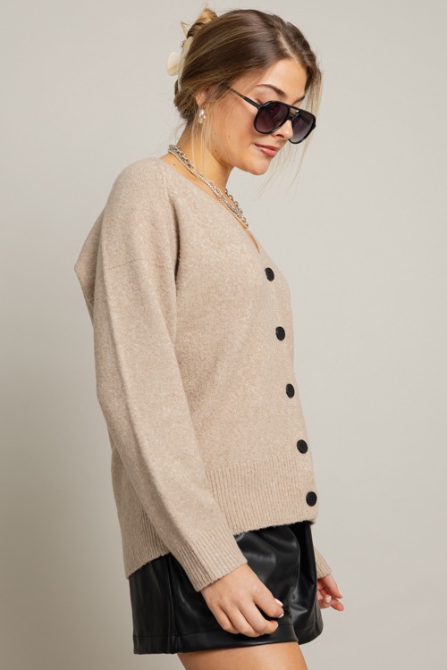 V-Neck Button Cardi, Taupe - 1006-124.jpg