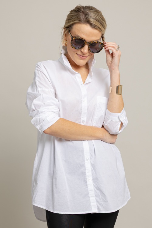 Effortless Button Down, Off White
