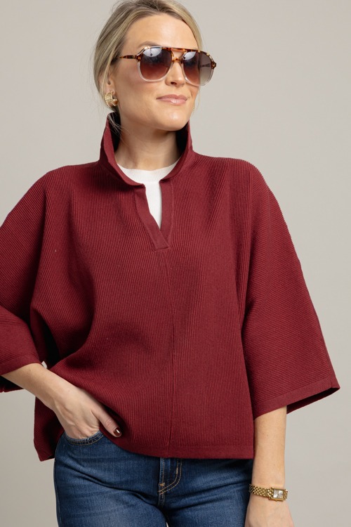 Ashton Collared Sweater, Burgundy - 1007-120.jpg