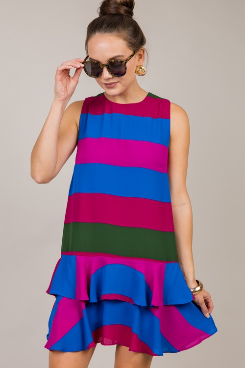 Maley Stripe Dress, Magenta Multi - 1007-160.jpg