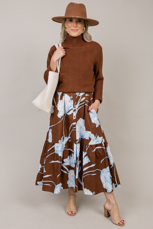 Floral Button Up Midi, Brown - 1007-66h.jpg