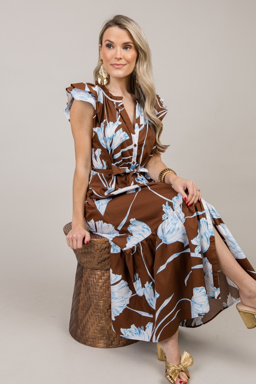 Floral Button Up Midi, Brown - 1007-71.jpg