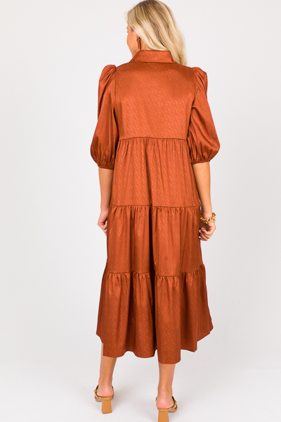 Satin Texture Maxi, Camel