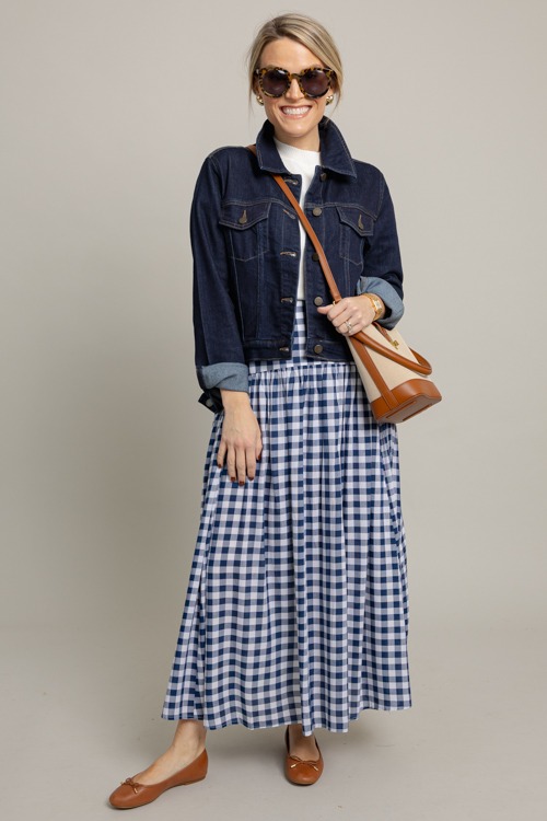 Gingham Check Maxi Skirt, Navy - 1007-95.jpg