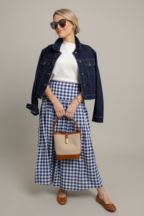 Gingham Check Maxi Skirt, Navy - 1007-96.jpg