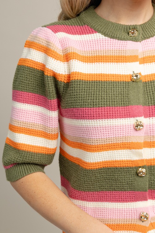 Multi Stripe Button Cardigan - 1008-21h.jpg