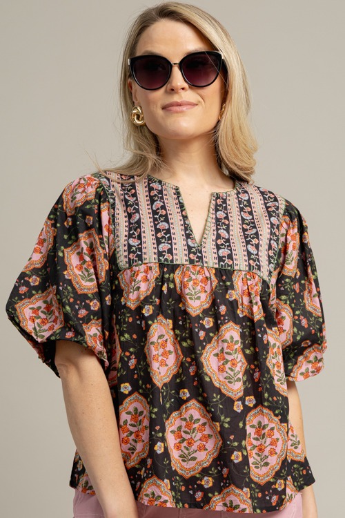 Floral Medallion Stritch Top, B - 1008-82h.jpg