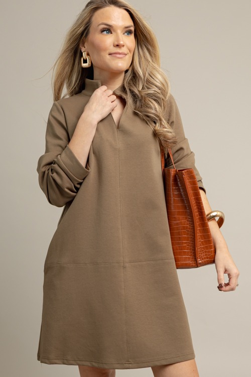 Sayla Knit Dress, Olive