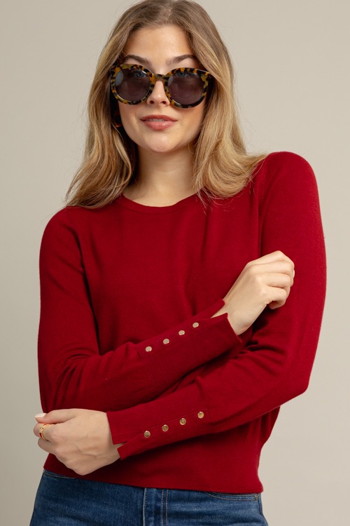 Simply Elevated Sweater, Burgundy - 1009-124.jpg