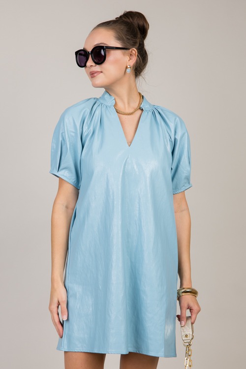 Short Sleeve Leather Dress, Lt. - 1009-32.jpg