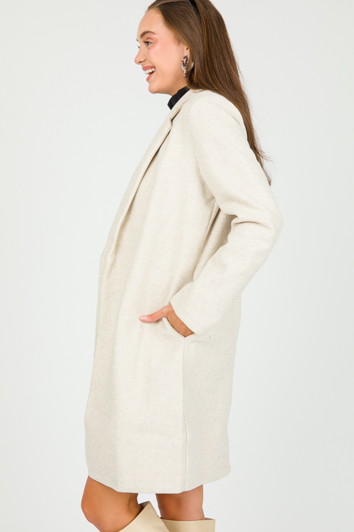 Lapel Collar Coat, Sand