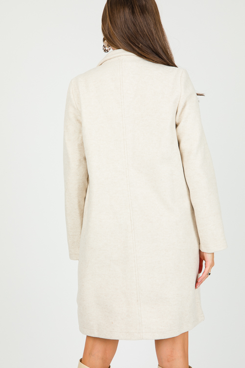 Lapel Collar Coat, Sand