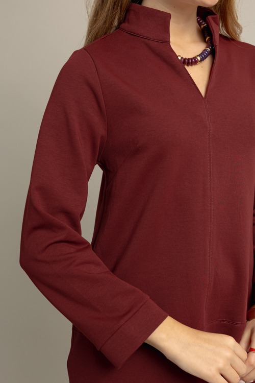 Sayla Knit Dress, Burgundy - 1009-92.jpg