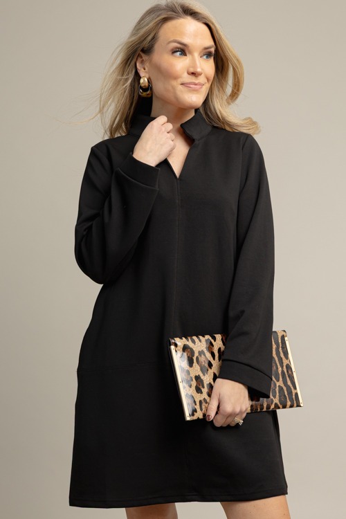 Sayla Knit Dress, Black