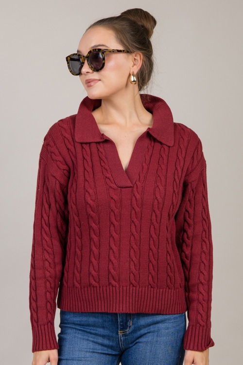 Charlie Cable Sweater, Burgundy - 1010-101.jpg