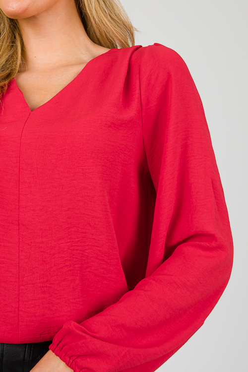 Mila Blouse, Red