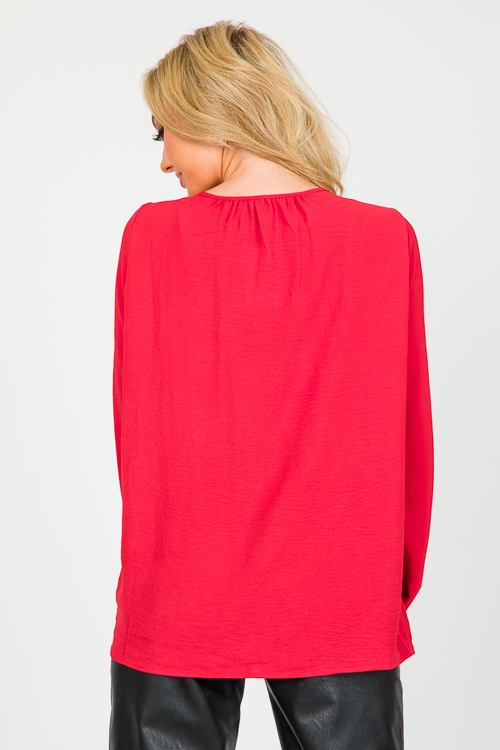 Mila Blouse, Red