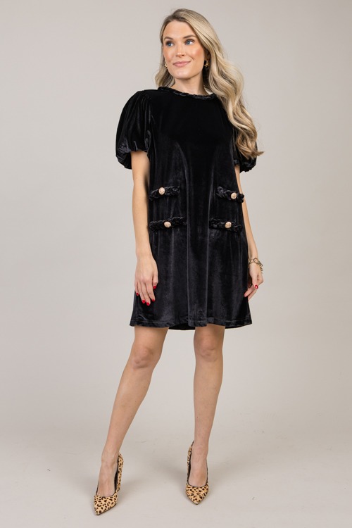 Braided Trim Velvet Dress, Blac - 1010-35.jpg