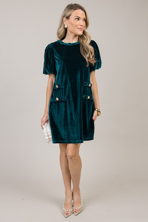 Braided Trim Velvet Dress, Emer - 1010-36p.jpg