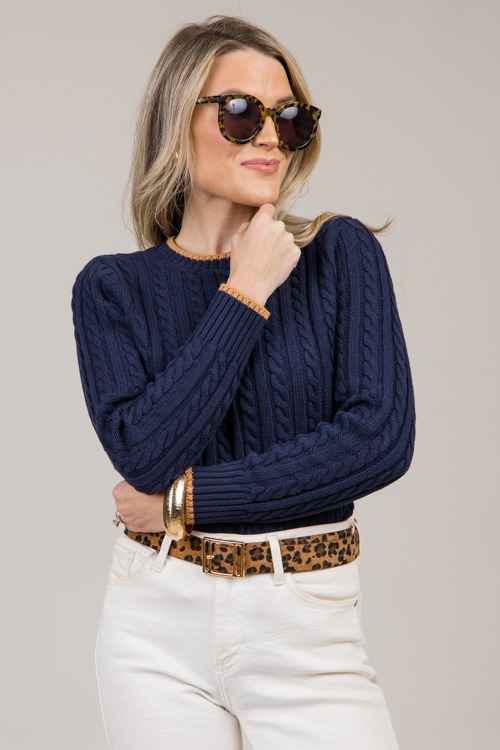 Contrast Cable Sweater, Navy/Br - 1010-83.jpg