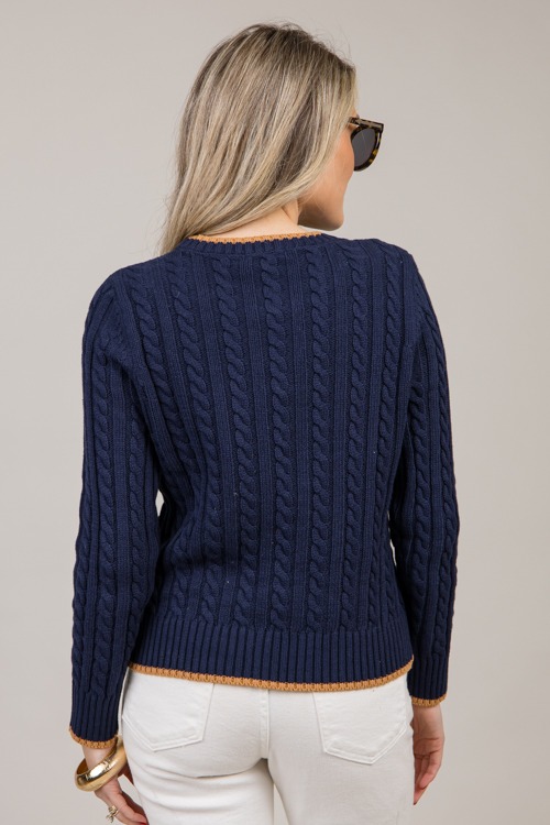 Contrast Cable Sweater, Navy/Br - 1010-85.jpg