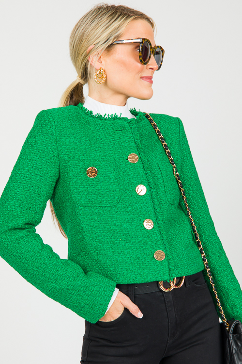 Stacy Tweed Jacket, Green