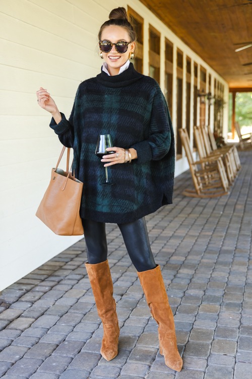 Carla Plaid Sweater, Green