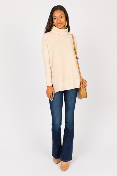 Lucille Brushed Tunic, Oatmeal