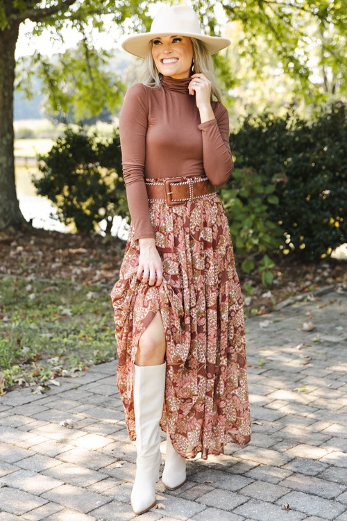 Paisley Maxi Skirt, Red Brown - 1011-74.jpg