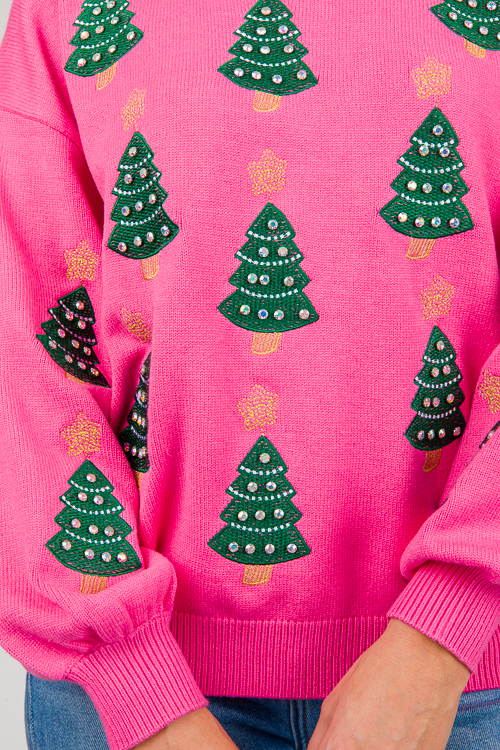 Pink and green christmas sweater best sale